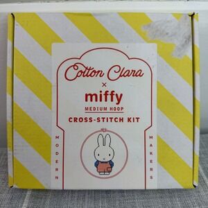 Cotton Clara Miffy Dungaree Cross Stitch Kit Medium Hoop NEW